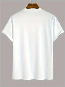 2024เสื้อยืดผ้าฝ้าย100% สำหรับผู้ชายทรงสลิมฟิตเสื้อผ้าจำนวนมากพิมพ์โลโก้ได้ตามต้องการ - Product Image 5