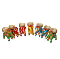 Support de bougie chauffe-plat éléphant artisanal en plastique, décoration de festival Diwali, Diya, cadeau indien, plusieurs couleurs, pour événements festifs