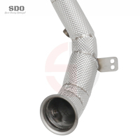 Tubo de Escape Recto Pulido Tipo Espejo SDO T304 y Sistema de Escape Completo Catback para Mercedes-Benz G63 AMG W463 5.5T 2013-2018
