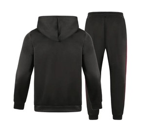 Traje de chándal de invierno para hombre de calidad profesional 100% algodón estampado pantalones de chándal Conjunto de sudadera diseño único logotipo transpirable - Product Image 3