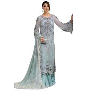 Heavy Embroidery Sequence Work Anarkali Style Gown for Women and Girls New Trendy Designer Party Wear Look Gown in Wholesale - Product Image 1