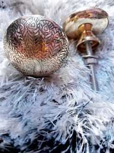 Perilla de puerta sólida Vintage hecha a mano, manija de latón de cobre, estilo Ángel elegante para gabinetes de entrada, armarios, decoración de muebles - Product Image 3