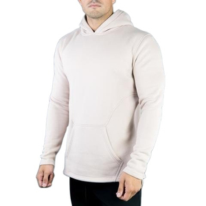 Sweats à capuche surdimensionnés pour hommes en polyester/coton, couleur unie, logo personnalisé brodé, écologiques, séchage rapide, saison hivernale, service OEM - Product Image 2