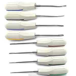 Ensemble d'instruments dentaires de 8 élévateurs de racines pour la chirurgie orale extraction de dents par Caronia chirurgical - Product Image 1