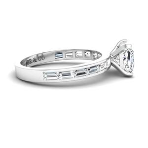 Anillo de compromiso de tres piedras de plata 925 chapado en oro con diamante de corte ovalado a la moda para mujer, joyería de lujo a precio mayorista - Product Image 3