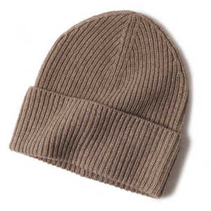 หมวกบีนนี่ไหมพรมฤดูหนาวแบบขายส่ง ลายเรียบง่าย สไตล์ลำลอง ปักลาย 3 มิติ ปรับแต่งโลโก้ได้ บุขนหนานุ่ม อุ่นสบาย สำหรับผู้ชายและผู้หญิง - Product Image 3