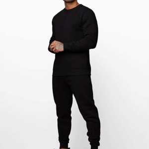 Survêtement deux pièces pour homme Survêtement de qualité supérieure Survêtement d'hiver pour homme Couleur unie personnalisée en gros - Product Image 2