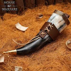 Vaso Vikingo Hecho a Mano de Cuerno de Búfalo 100% Ecológico de Primera Calidad - Product Image 2