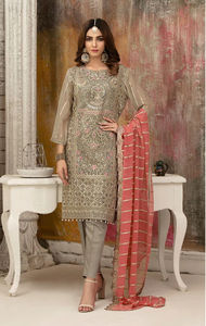 Heavy <b>Fox</b> Blooming Georgette Embroidered Diamond Work Salwar Suit Party Wear <b>Dress</b> Collection - Product Image 3
