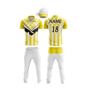 Venta al por mayor personalizado digital impreso antibacteriano 100% poliéster estilo clásico deportes Jersey pantalones conjuntos diseñe su propio Cricket - Product Image 5
