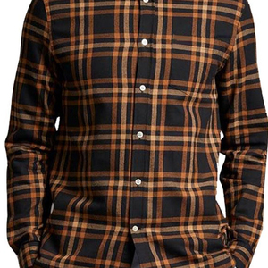 Camisa de franela negra roja con bolsillos en el pecho y camisa protectora blindada para hombre con forro duradero de Kevlar duradero - Product Image 6