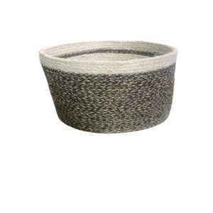 Pot de plante en osier suspendu en corde de jute tissé à la main avec support en bois porte-pot de fleur intérieur extérieur - Product Image 2