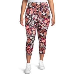 Women's Custom Sublimation Printing Capri <b>Leggings</b> Mid Waist Fitness <b>Leggings</b> with Floral <b>Pattern</b> for Workout Outdoor Activities - Product Image 6