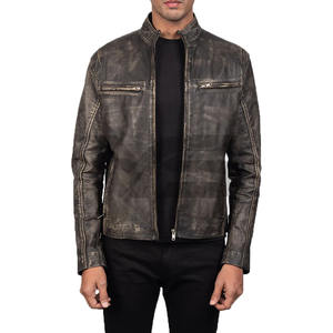 แจ็คเก็ตบอมเบอร์หนังแกะเคลือบคุณภาพสูง ดีไซน์สั่งทำพิเศษ กันลม ซิปกระเป๋าหลายช่อง สำหรับผู้ชาย มีหลายสีให้เลือก สไตล์ไฮสตรีท - Product Image 5