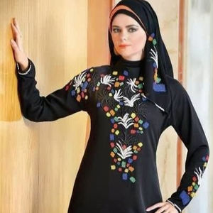 Abaya de 2 piezas con bordado atractivo, lo mejor para uso ocasional - Product Image 1
