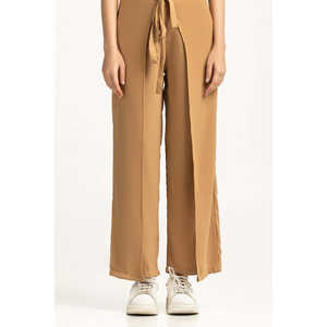 Pantalones Anchos de Moda para Mujer, Mezcla de Telas, WM-TRC-WS24-121, Antiarrugas, Crepé, Opciones de Cintura Alta/Baja Disponibles, Tallas XS S M XL 3XL, Coloridos - Product Image 1