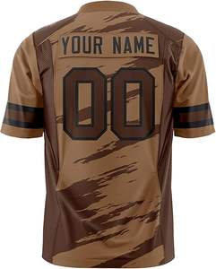 Custom Logo Sublimated American Football Jersey Set Youth Uniform with Short Sleeves Blank Jerseys Legging Shirt Style - Product Image 6