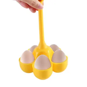 Kitchen Accessories Egg Boiler Holder Heat-resistant Silicone Egg Steamer Tray With 5 Grids Eggs Poaching Boiling Cooker Rack