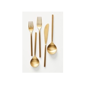 Ensemble de 5 couverts en laiton massif avec miroir polonais pour la cuisine et la table à faible coût ensembles de couverts uniques en gros pour l'hôtel - Product Image 4