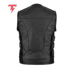 Promotion : Nouveau Gilet de Motard en Cuir Élégant avec Boutons et Fermeture Triple Boutonnage Imperméable pour Hommes - Vente Flash Haute Qualité - Product Image 2