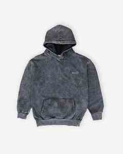 Personnalisé de haute qualité personnalisé surdimensionné à manches longues pull à capuche délavé à l'acide hommes lavé noir Vintage délavé détresse sweats à capuche - Product Image 5