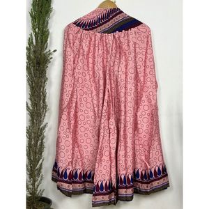 Vintage Soie Recycle Sari Boho <b>Pyjama</b> Cordon Style with Wide Legs Comfortable Nightwear and Beach Clothing - Product Image 1