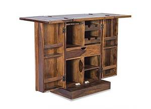 Wholesale High Quality Furniture Living Room <b>Wine</b> <b>Storage</b> Display <b>Cabinet</b> Solid Wood Expandable Top Bar <b>Cabinet</b> - Product Image 4
