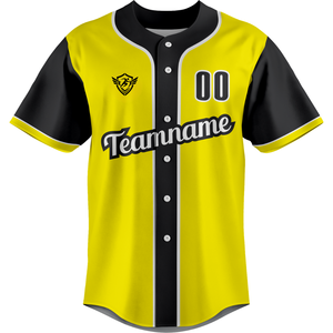 Custom Baseball Jersey <b>Button</b> <b>Up</b> <b>Short</b> <b>Sleeve</b> Team Uniform Gradient Print Breathable Quick Dry Polyester Athletic Sports <b>Shirt</b> - Product Image 1