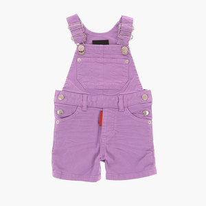 Combinaison en denim extensible avec boutons argentés, passants de ceinture, logo, poche poitrine, coton denim, 4 poches, sans manches, printemps-été - Product Image 1