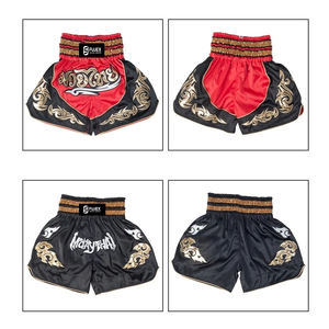 Los mejores pantalones cortos Unisex adultos niños Muay Thai Kickboxing Logo personalizado MMA Martial Sports Fighting Shorts Pantalones cortos de diseño premium - Product Image 6