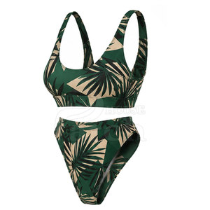 Conjunto de Baño Contemporáneo para Mujer, Textil de Secado Rápido, Braguita de Talle Alto, Ropa de Verano para Piscina, Resort y Viajes - Product Image 4