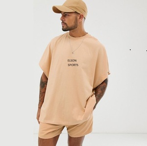 Vente en gros d'ensembles de vêtements de rue d'été pour hommes de haute qualité t-shirt à manches courtes et pantalon court séchage rapide caractéristique motif imprimé décontracté - Product Image 6