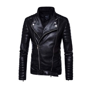 Custom Made High Quality Blank Motorbike Casual <b>Genuine</b> <b>Leather</b> <b>Jacket</b> - Product Image 2