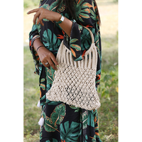 Bolso de Mano Vintage para Mujer con Dos Asas, Cierre Abierto y Forro de Algodón
