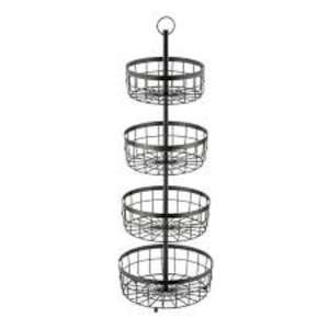 Panier à fruits en métal blanc de style royal à 3 niveaux pour la table de la maison, ustensiles de cuisine, fruits, utilisation - Product Image 3