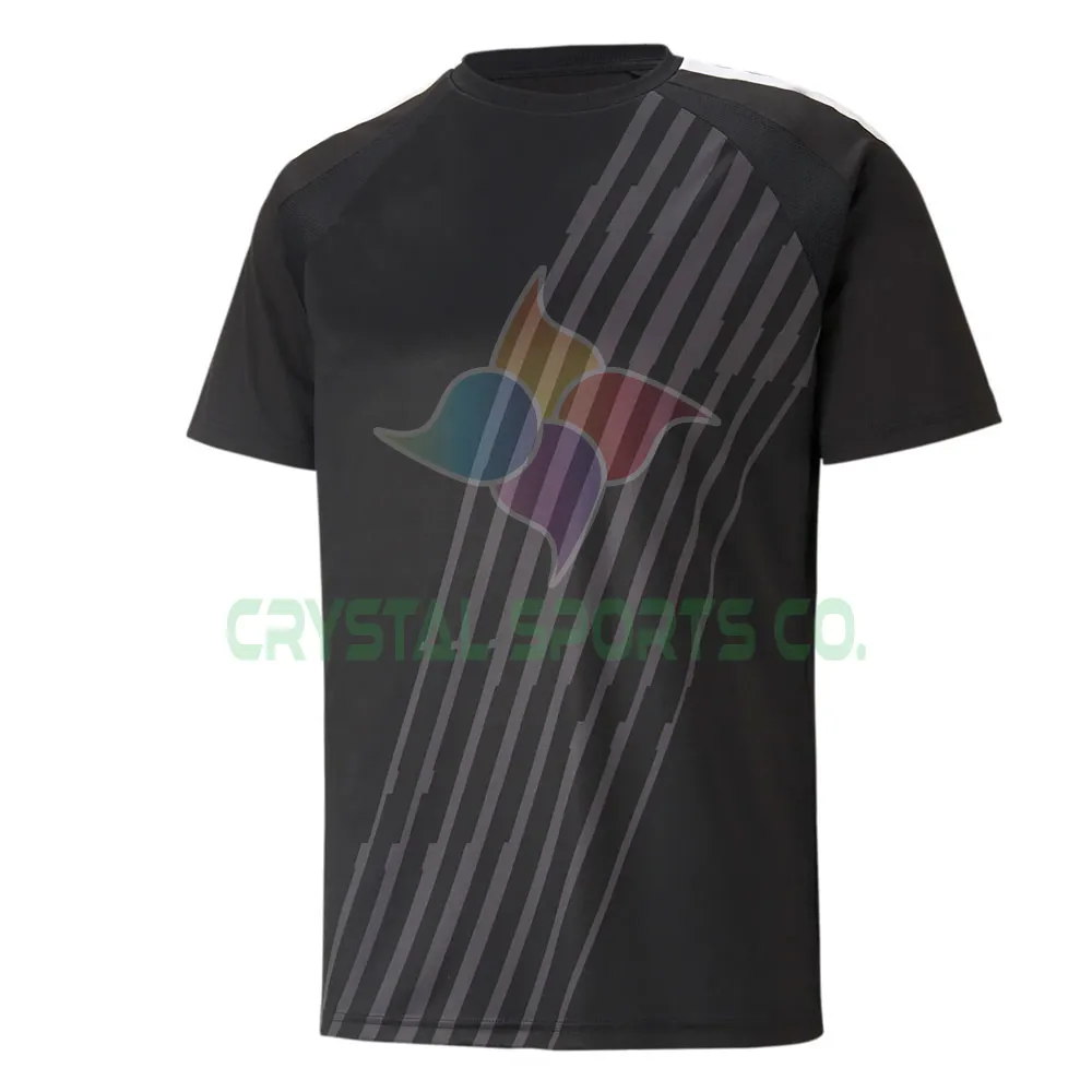 T-shirt olahraga kasual Logo kustom kaus kain kualitas tinggi untuk pria T Shirt polos 100% katun untuk pesanan jumlah besar