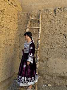 OEM Service Custom Logo High Quality Velvet Frock Hand Made Heavy Embroidery <b>Appliques</b> Ruffles Afghani Dress Women Kuchi Party - Product Image 5