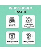 Formule pour adolescentes avec Shatavari Ashoka Chasteberry pour le soutien de la puberté, le soulagement de la douleur, l'équilibre hormonal