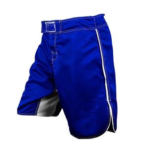 Shorts thaïlandais pour hommes en polyester personnalisés, séchage rapide, respirants, anti-humidité, unis, vierges, pour MMA et boxe, grandes tailles, vente en gros - Product Image 1