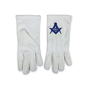 Guantes masónicos de algodón orgánico para hombre y mujer, manoplas no desechables, 100% - Product Image 4