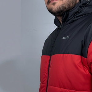 Premium High Quality <b>Canvas</b> <b>Long</b> Length Waterproof Eco-Friendly Puffer Jacket Stand-Up Hood Custom Logo Puffer Jacket for man - Product Image 5