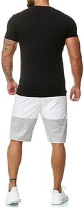 Shorts de sport Shorts d'entraînement légers en coton de couleur unie personnalisés pour hommes - Product Image 2