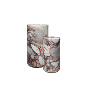 Florero de mármol natural puro 100% de diseño de lujo moderno de nueva llegada para la decoración del hogar a precio mayorista - Product Image 4