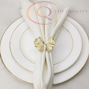 Anneaux de serviette décoratifs de luxe en métal pour la mise en table de mariage – Décoration de table de haute qualité, écologique, pour la maison et les restaurants - Product Image 2
