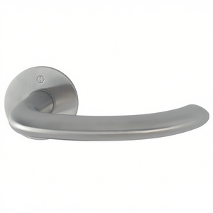 Marseille E1138Z/849 Pair of Door Handles with Stainless Steel Round Rosette F69 Blinds <b>Shades</b> & Shutters - Product Image 2