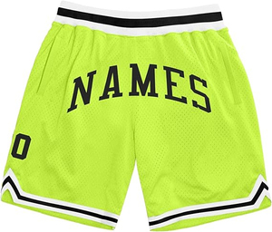 Short de basket-ball respirant pour hommes 100% polyester léger Quickdry dégradé couleurs Logo personnalisé impression motif solide - Product Image 1