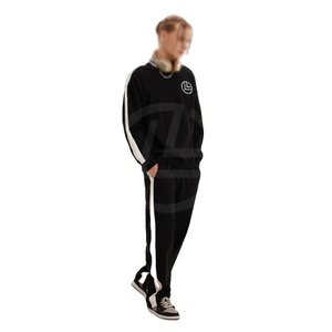 Sweat-shirt baggy pour hommes de la mode de rue avec sweat à capuche décontracté et pantalon de survêtement respirant ensemble de survêtements baggy urbains - Product Image 1