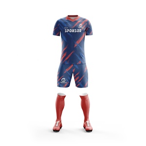 Último Diseño, Colores y Logotipos Personalizados, Conjuntos de Uniformes de Fútbol para Hombre Adulto, Ligeros y Transpirables, 100% Poliéster - Product Image 5