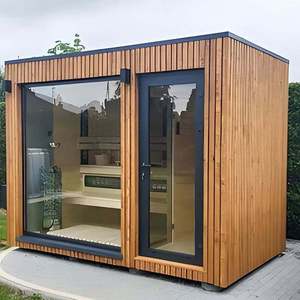 Sauna de vapor y sauna seca de leña para 10 personas, con función de quemador de leña y drenaje linfático, tipo Hammam y Baño Turco, modelo Rocky Balboa, <span class=keywords><strong>Casa</strong></span> Prefabricada - Product Image 2
