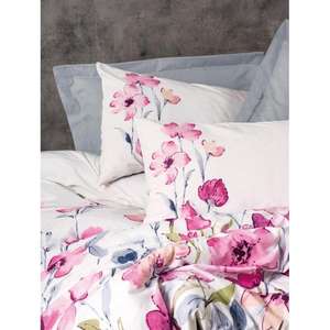 Carla Gray <b>Single</b> Ranforce <b>Duvet</b> Cover Set Made of Cotton-a Stylish Gray Shade for Your Bedroom Decor - Product Image 2